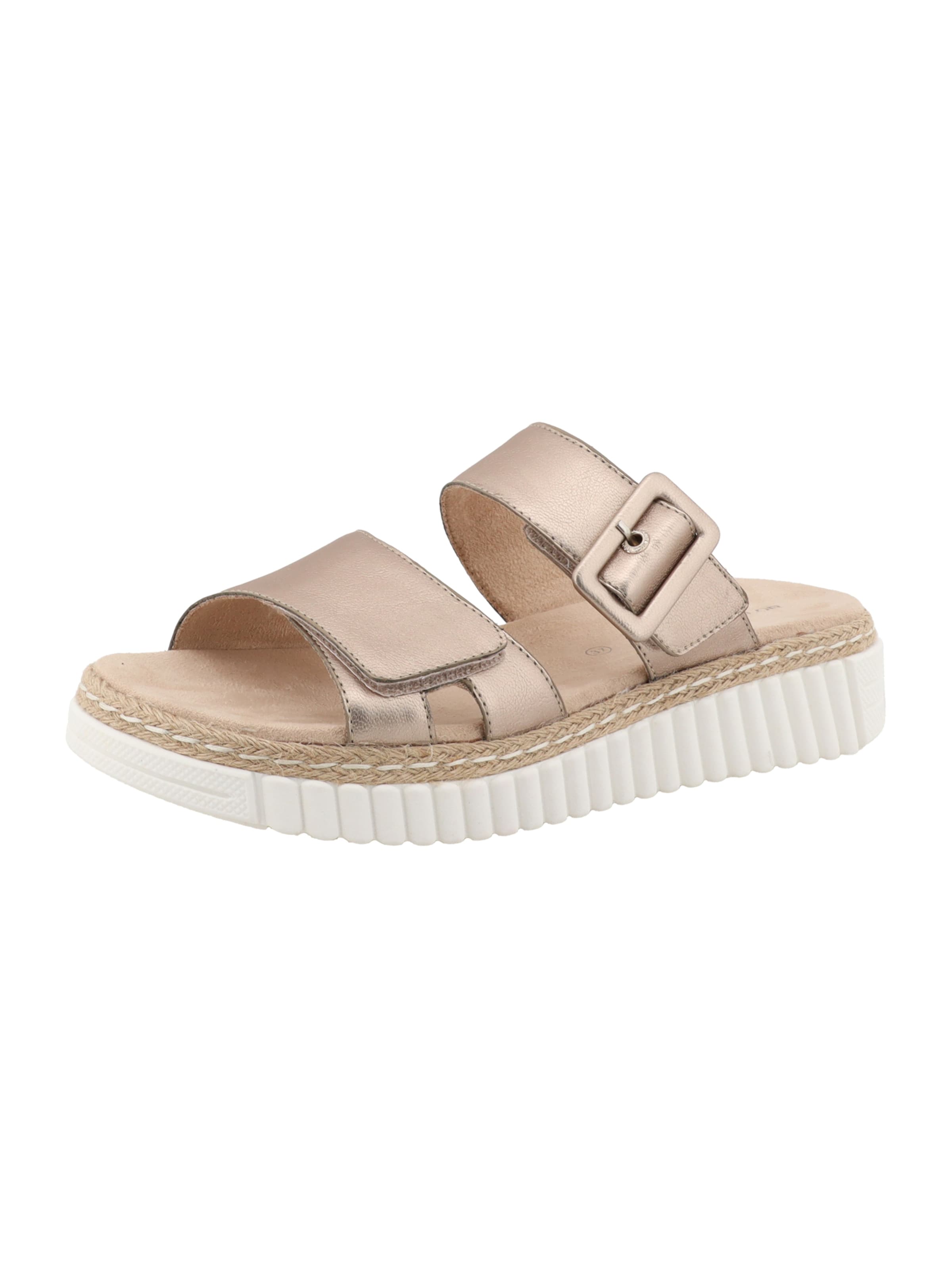 TOM TAILOR Mules in Gold: front