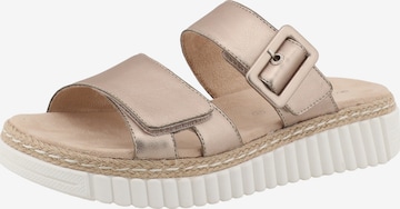 TOM TAILORNatikače s potpeticom - zlatna boja: prednji dio