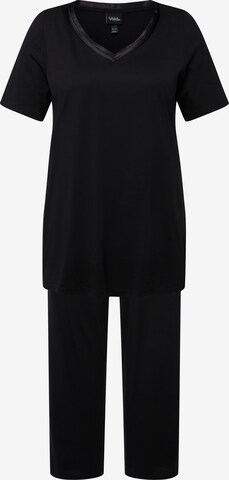 Ulla Popken Pajama in Black: front