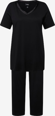 Ulla Popken Pajama in Black: front