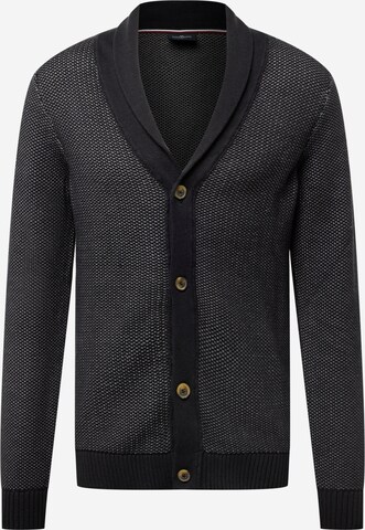 Lindbergh Knit cardigan in Black: front