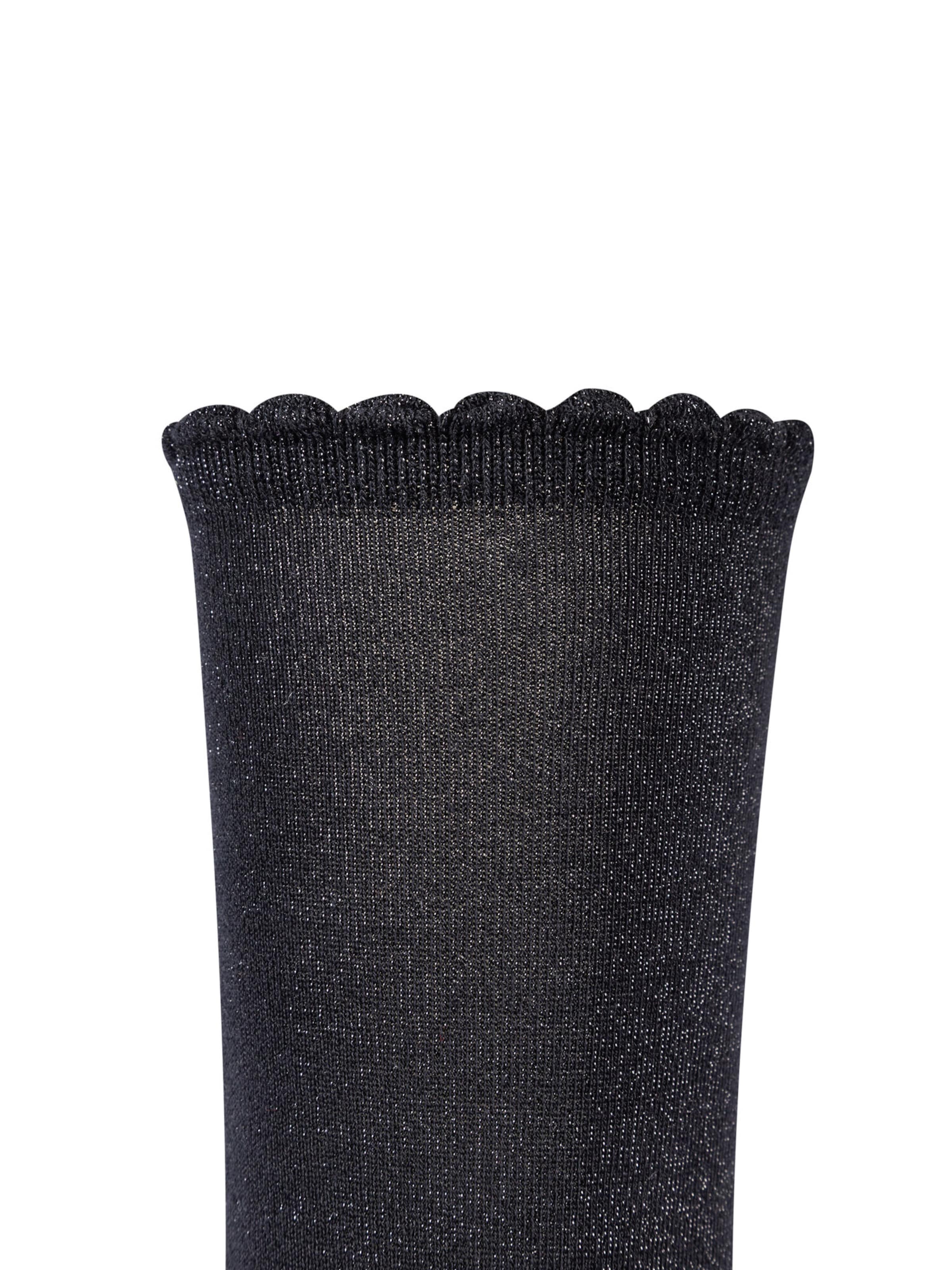 camano camano Socken The Socks of a Showgirl lurex in Schwarz: Vorderseite