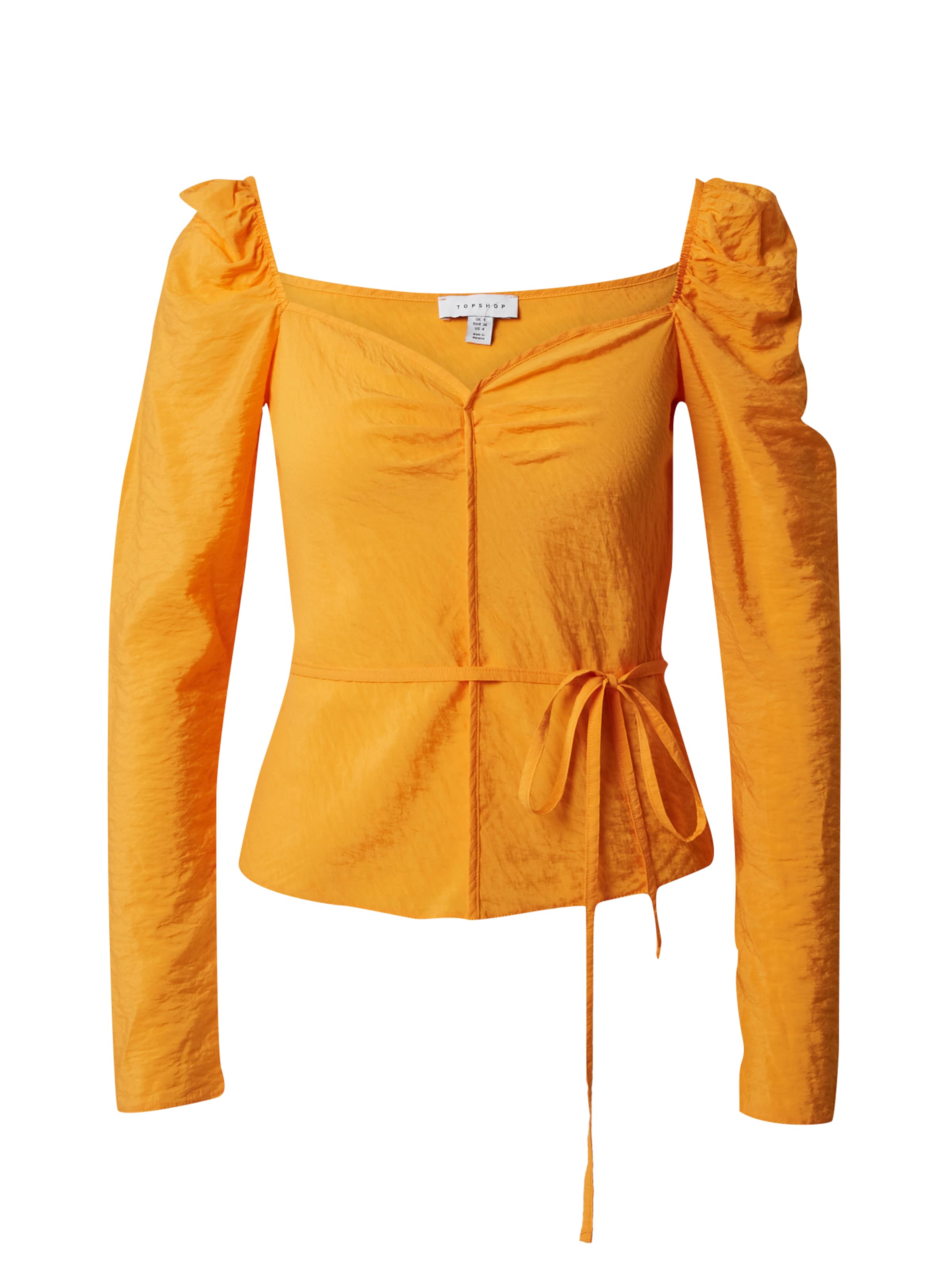 TOPSHOP Blus i gul: framsida