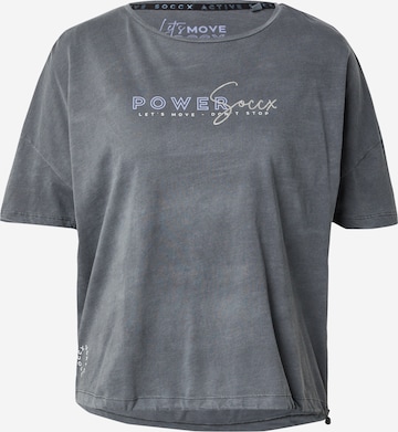 T-shirt Soccx en gris : devant