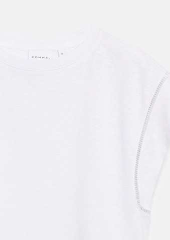 COMMA T-Shirt in Weiß