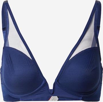 TRIUMPH Triangle Bra 'Vivid Spotlight' in Blue: front