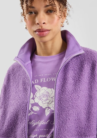 QS Sweatjacke in Lila
