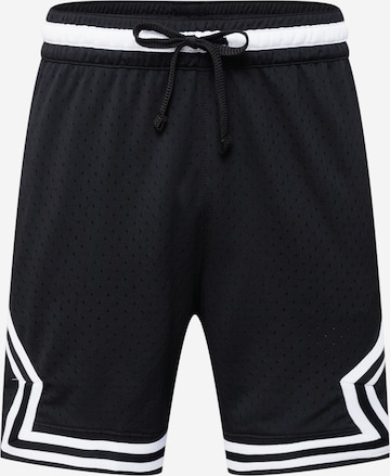 Jordan Workout Pants 'Diamond' in Black: front