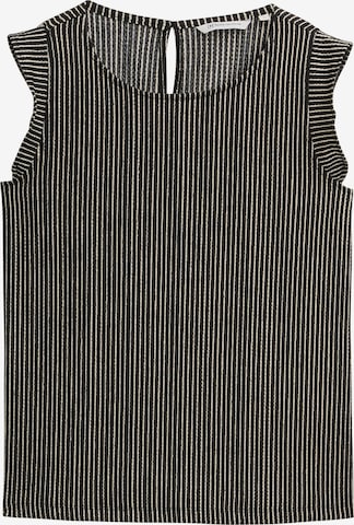 TOM TAILOR DENIM Blusentop in Schwarz: Vorderseite