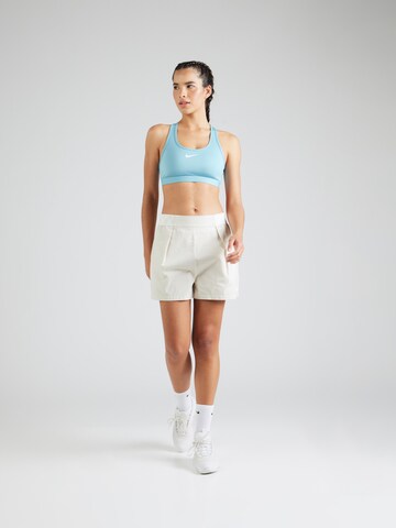 NIKE Bustier Športni nederček 'Swoosh' | modra barva