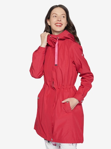 Cappotto outdoor 'Heinsalmi' di LUHTA in rosso: frontale