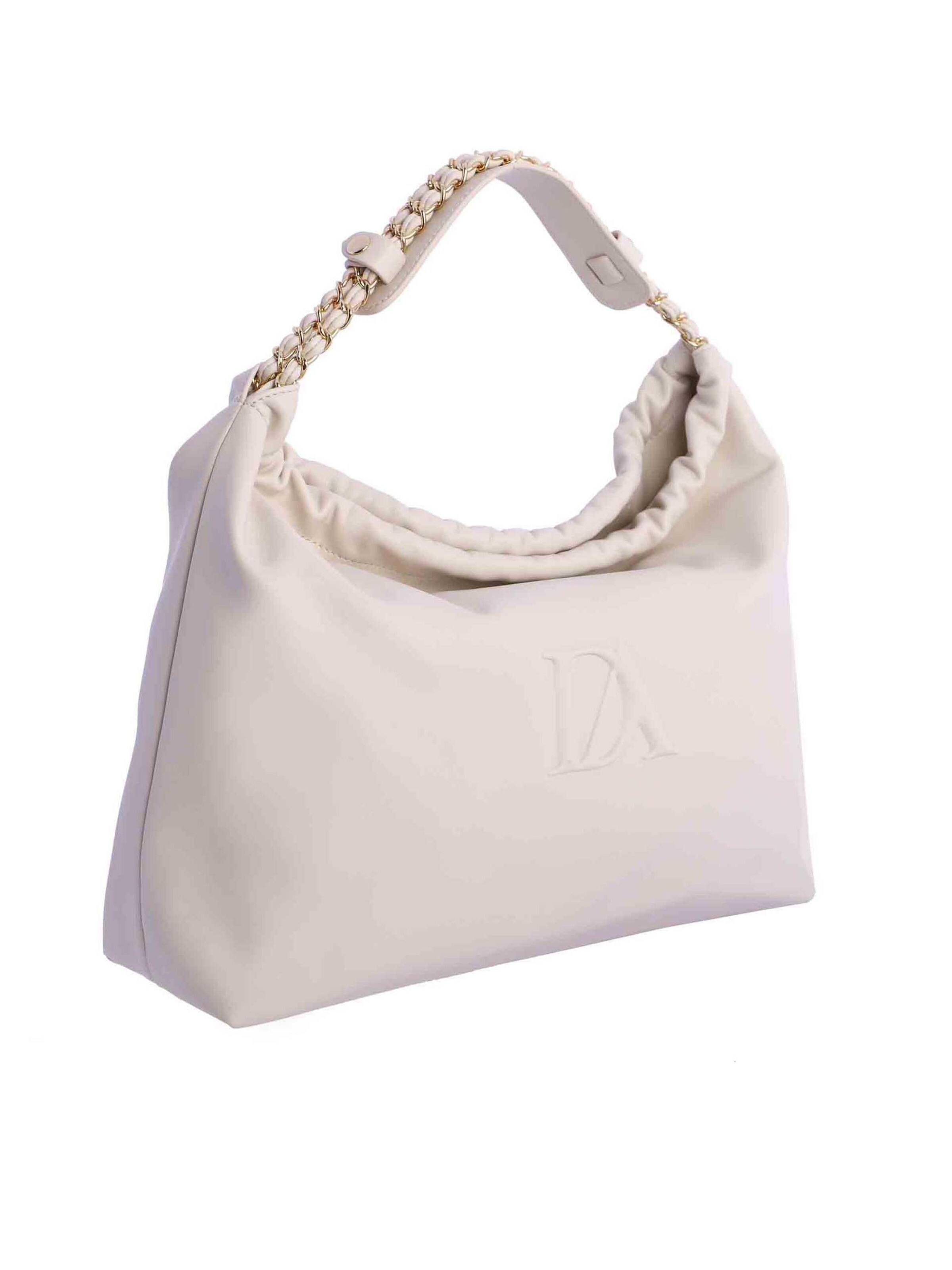 Don Algodon - Bolso de hombro 'Bolso de hombro para mujer Levant de piel sintética con cremallera' en blanco