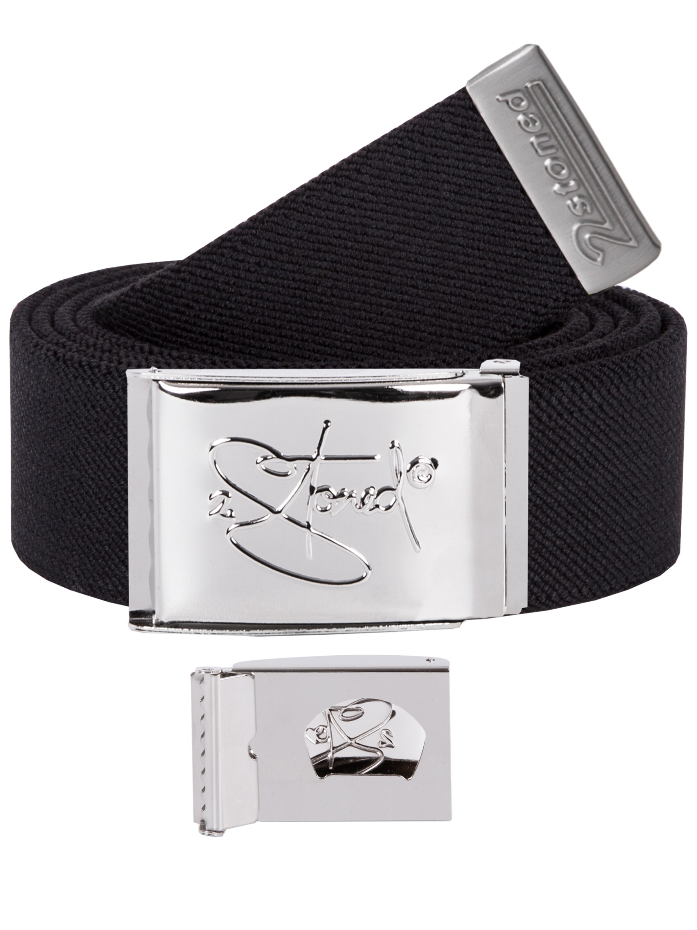 2Stoned Belt 'Bottle-Opener' in Black: front