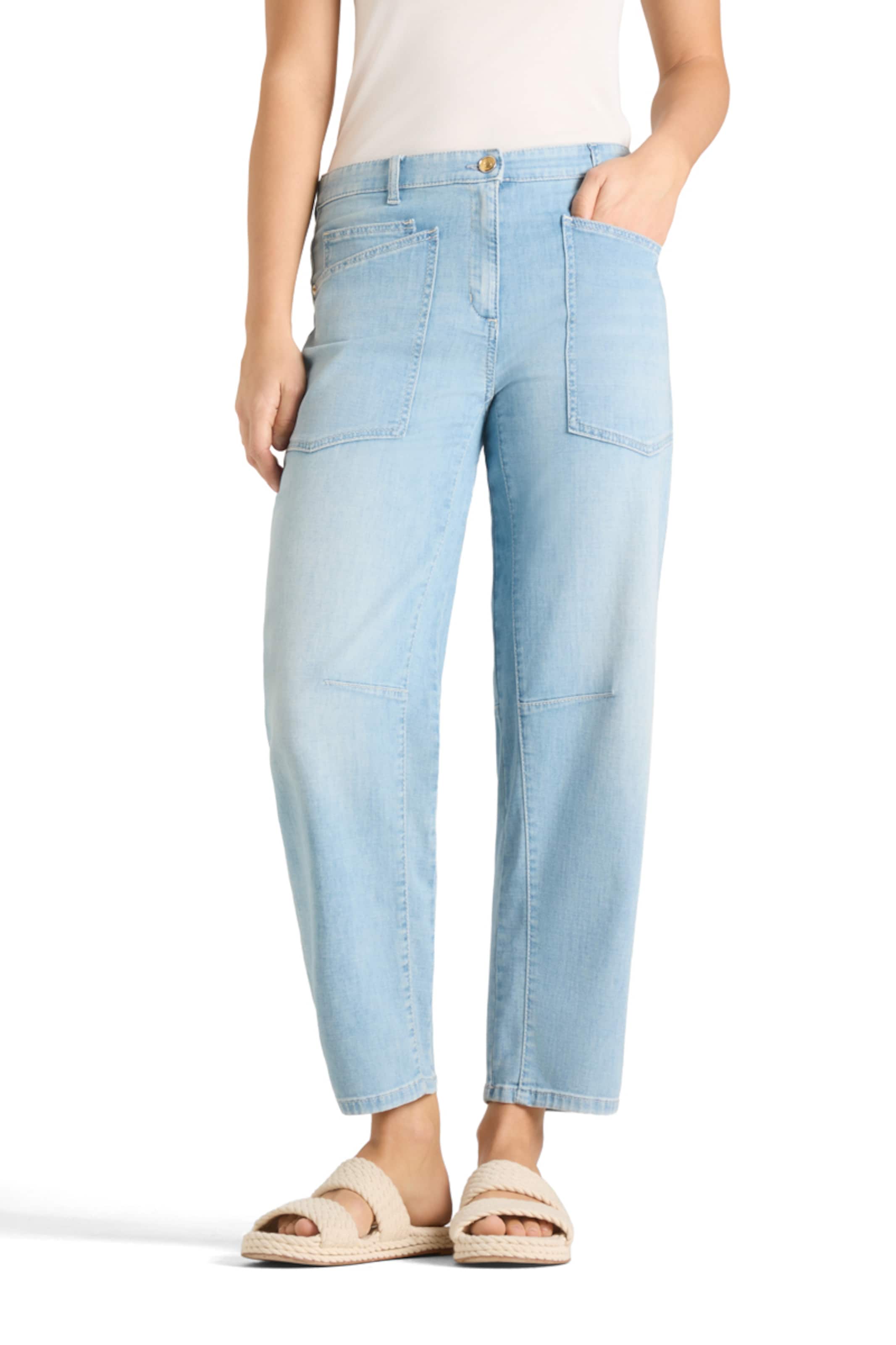 Cambio Regular Jeans 'Ocean' in Blauw: voorkant
