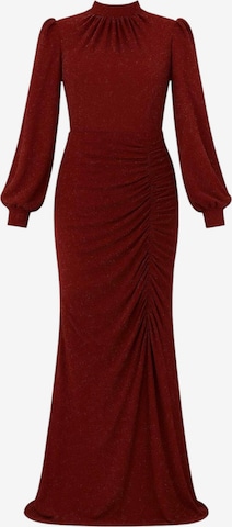 fashionshowcase Avondjurk 'RÜYA' in Rood: voorkant