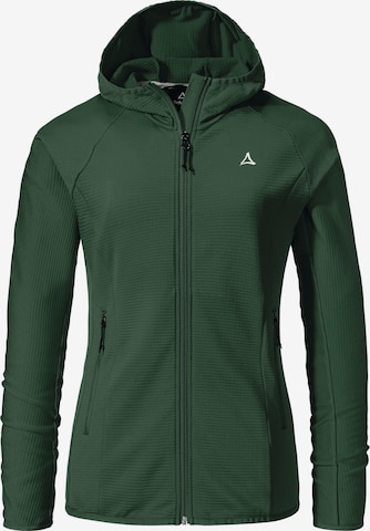 Veste en polaire fonctionnelle Schöffel en vert : devant