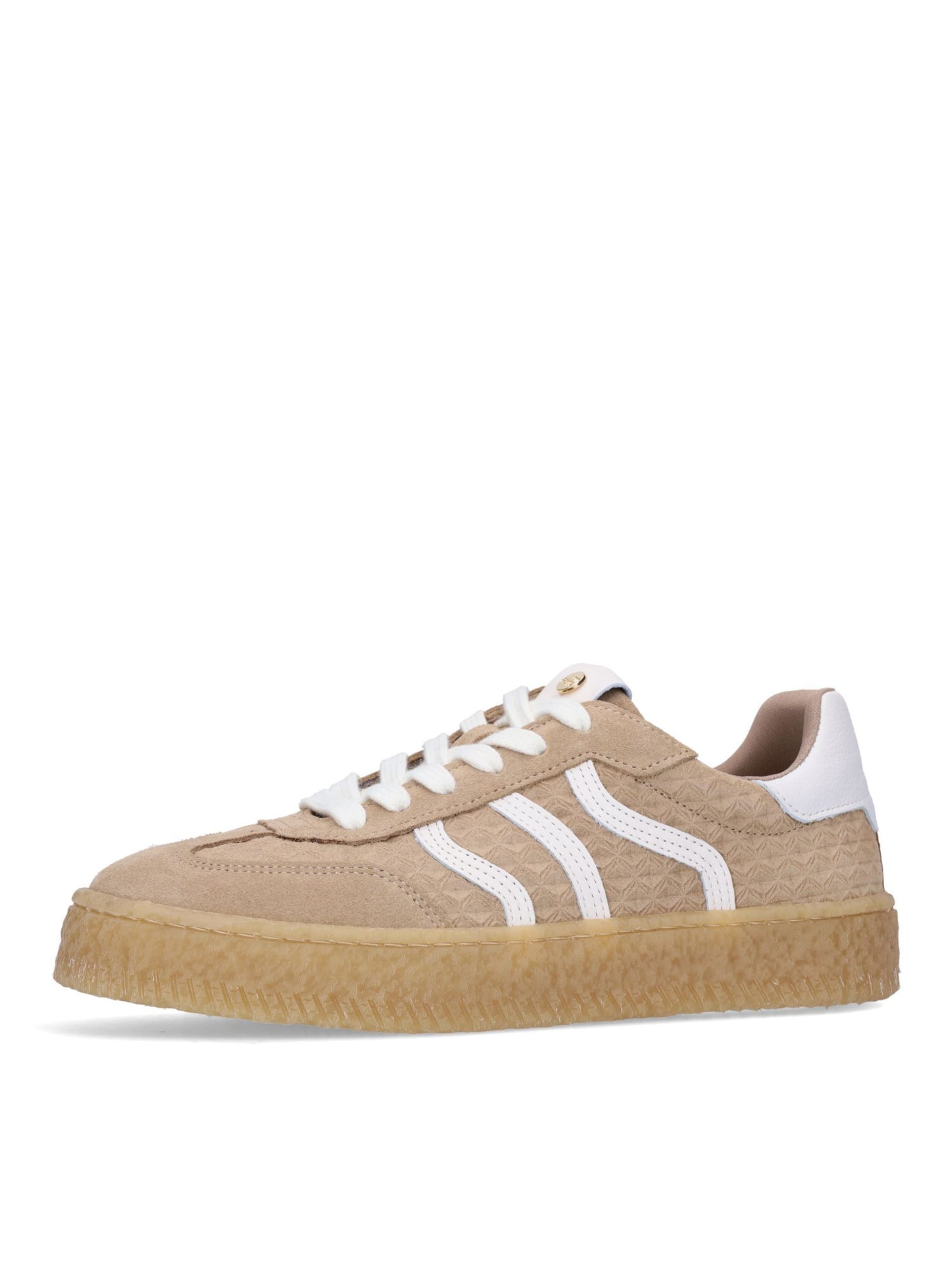 no stress Baskets basses en 36 en taupe / blanc, Vue avec produit
