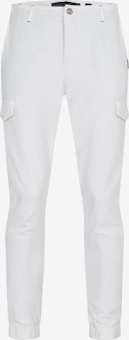 INDICODE JEANS Chino trousers 'Booth' in White: front