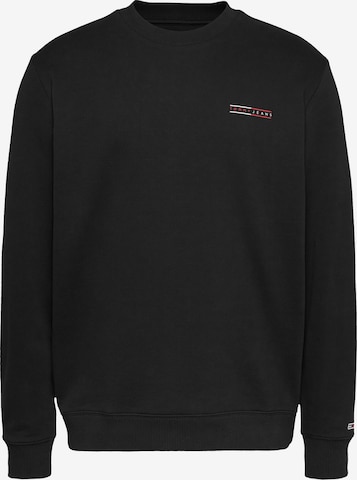Tommy Jeans Sweatshirt in Black: front