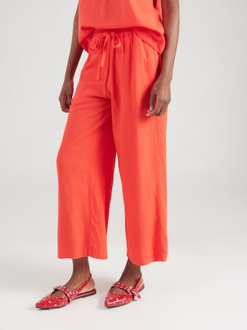 Soyaconcept Wide Leg Housut 'Ina' värissä oranssi: etupuoli