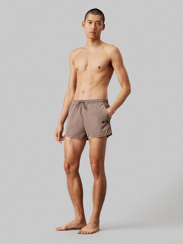 Calvin Klein Swimwear Swimming shorts 'Essentials' in Brown