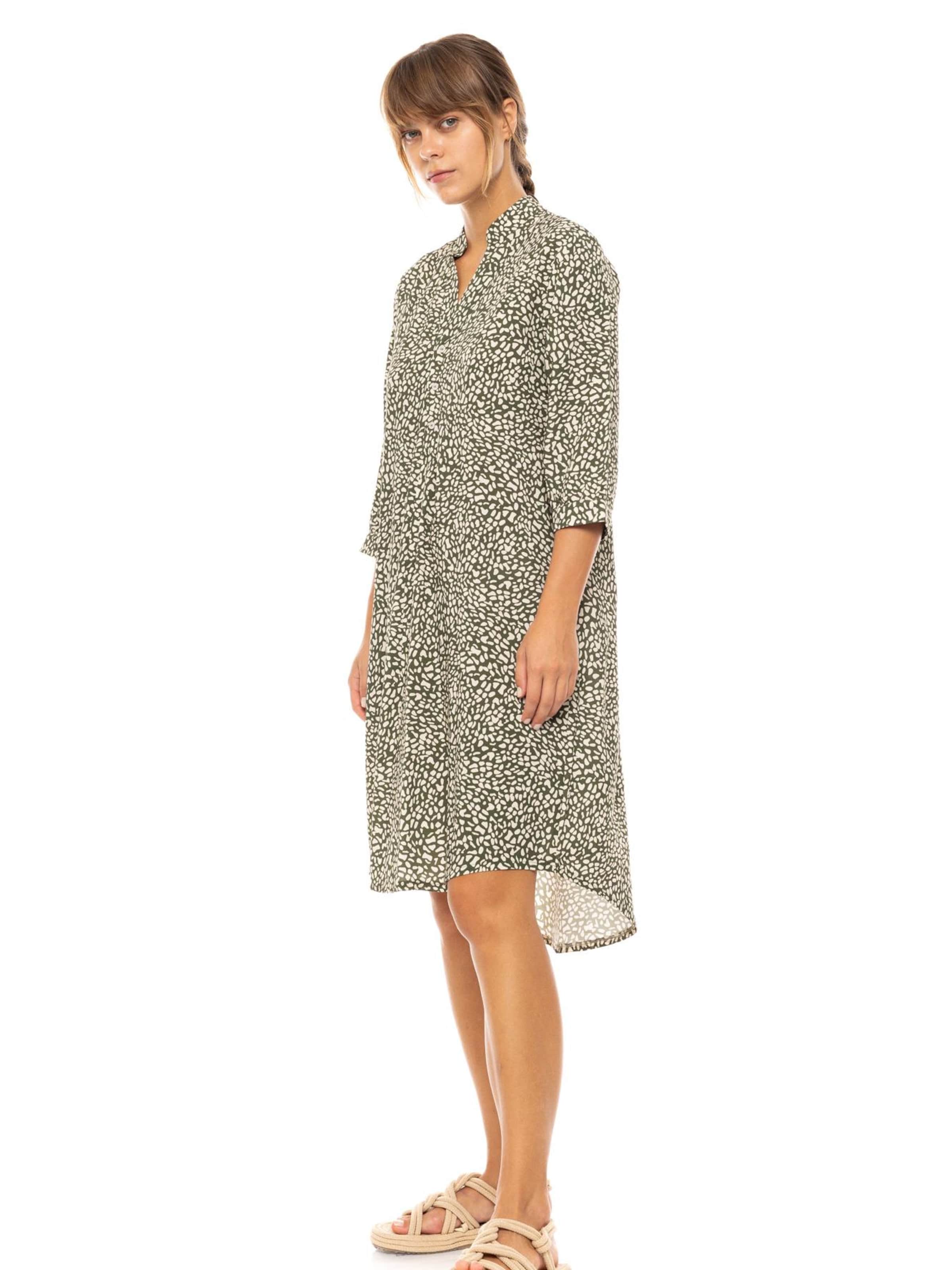 Robe 'BEACHWEAR DITSY GREEN' Pink Label en vert