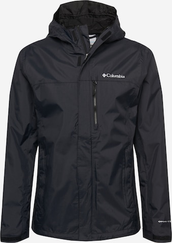 COLUMBIA Outdoor jacket 'Pouring Adventure' in Black: front