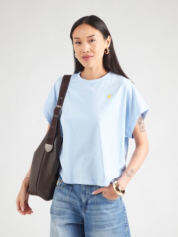 T-shirt QS en bleu : devant