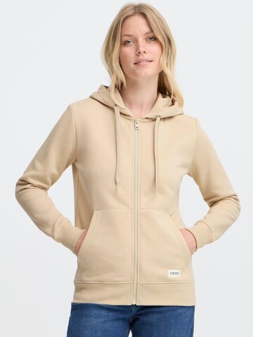 Oxmo Kapuzenfleecejacke ' OXKAREN ' in Beige