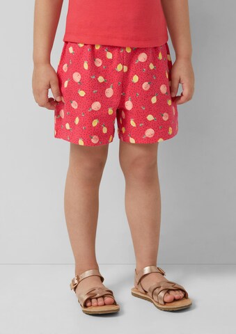 Wide Leg Pantalon s.Oliver en rouge : devant