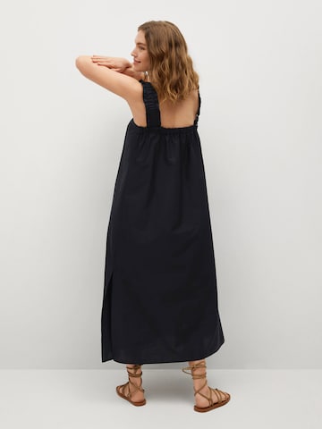 MANGO Letní šaty 'Delos' – černá