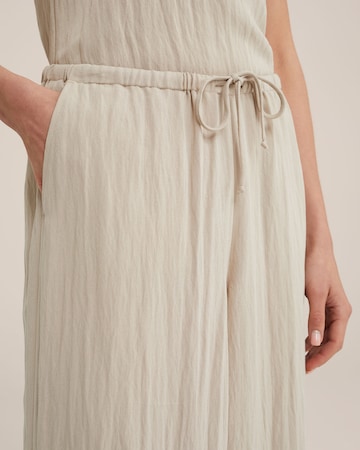 WE Fashion Wide Leg Housut värissä beige