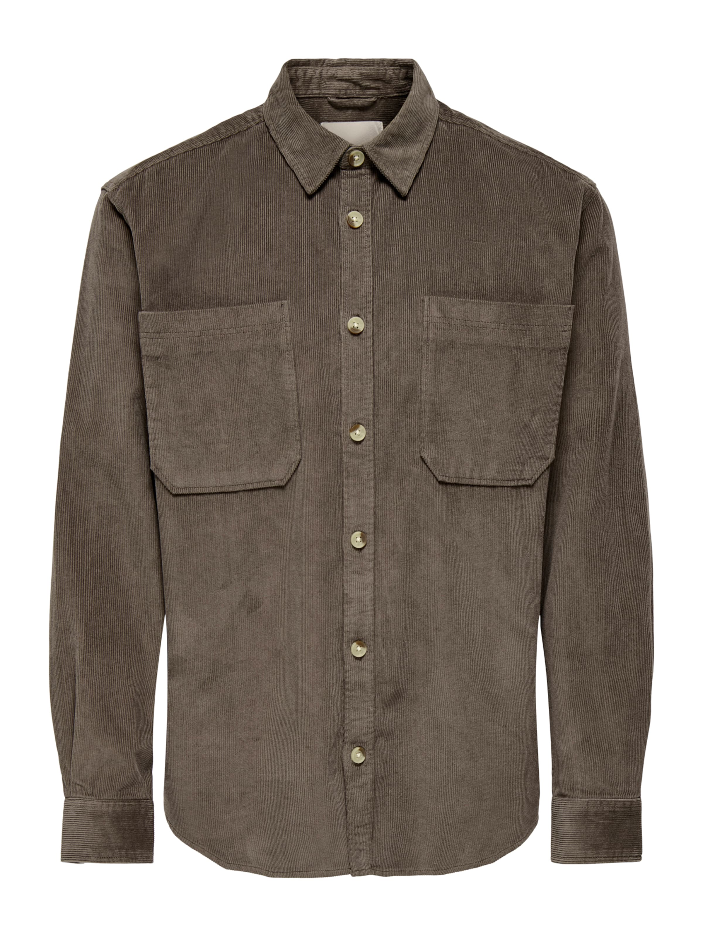 Chemise &#x27;ONSALp&#x27; Only &amp; Sons en marron : devant