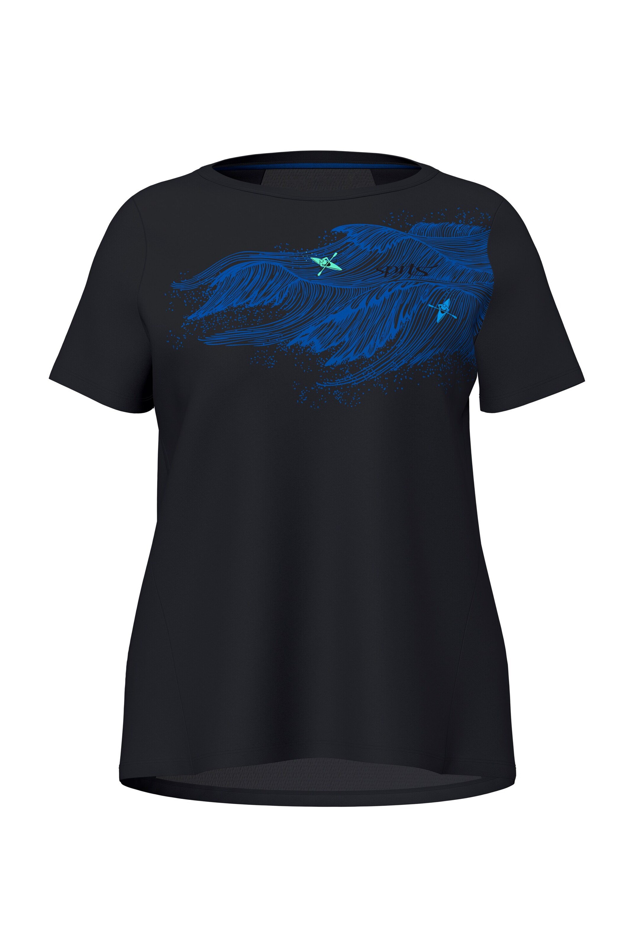 Ulla Popken Shirt in Zwart: voorkant