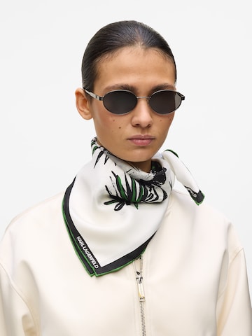 Karl Lagerfeld Scarf 'Villa de Vigie' i vit: framsida