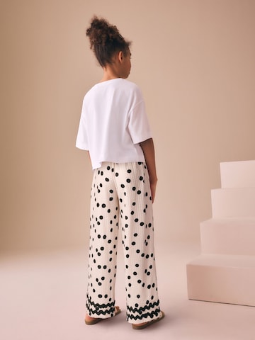 Next Wide Leg Hose in Beige