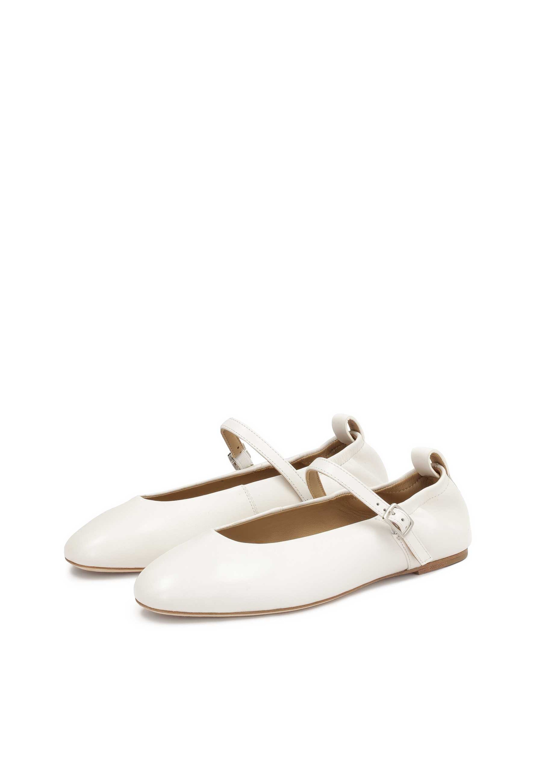 Ballerina con cinturino di Kazar Studio in bianco