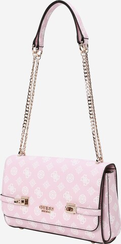 GUESS Наплечная сумка 'LORALEE' в Ярко-розовый