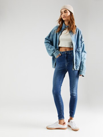 Calvin Klein Jeans Kitsas Teksapüksid, värv sinine