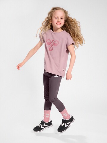 Hummel Skinny Sportbroek 'Onze' in Lila