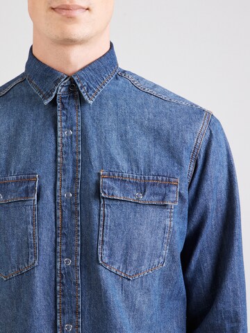 JJ Rebel Regular Fit Hemd 'AUSTIN' in Blau