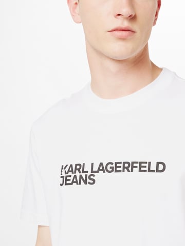 KARL LAGERFELD JEANS T-shirt i vit