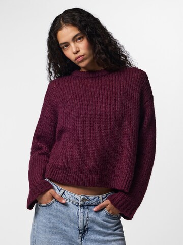 PIECES Sweater 'PCDORTHEA' in Purple: front