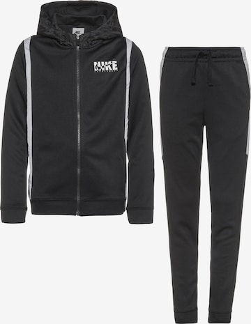 Nike Sportswear Sweatsuit in Black: front