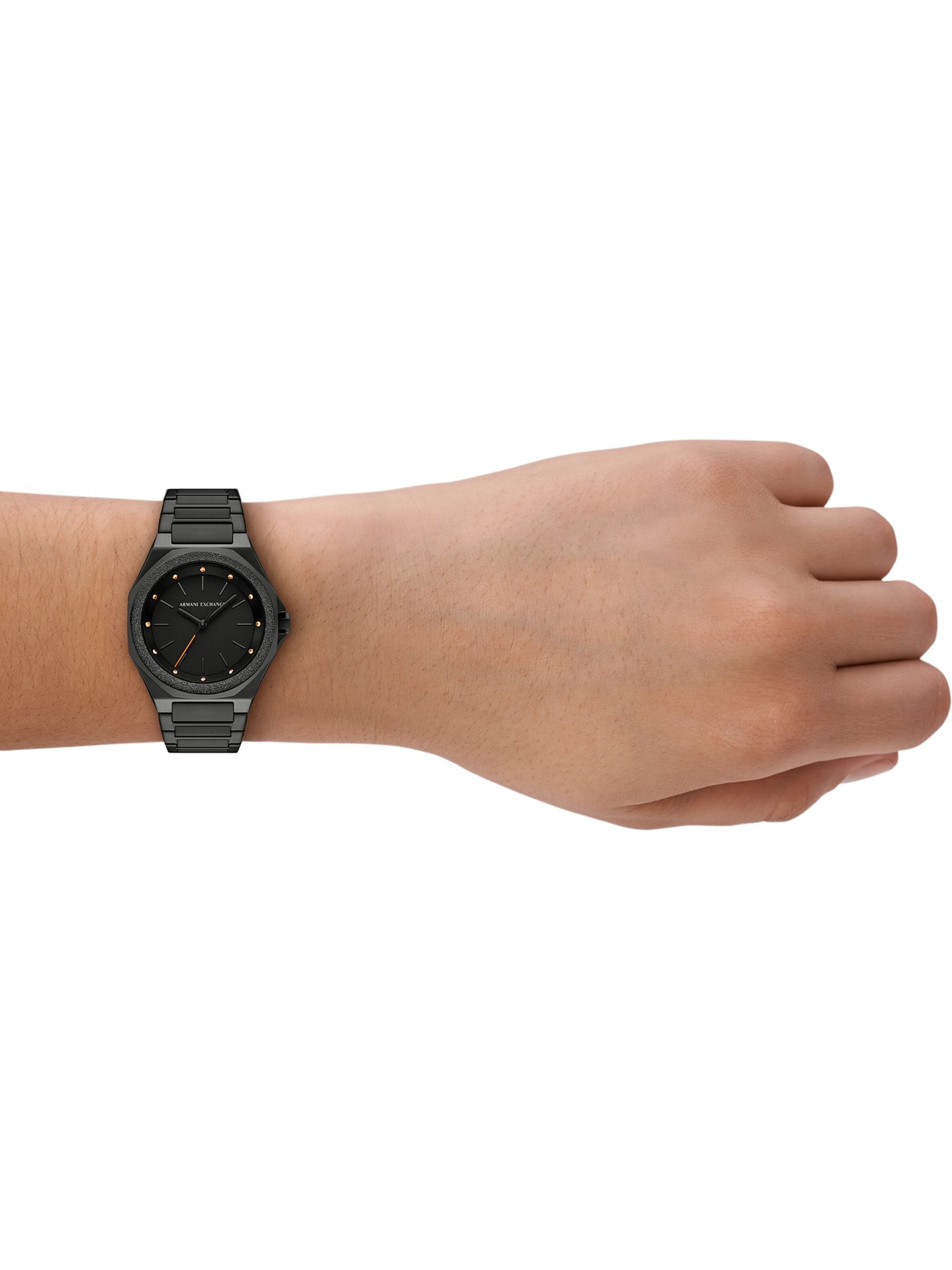 ARMANI EXCHANGE Analog Watch in Black: front