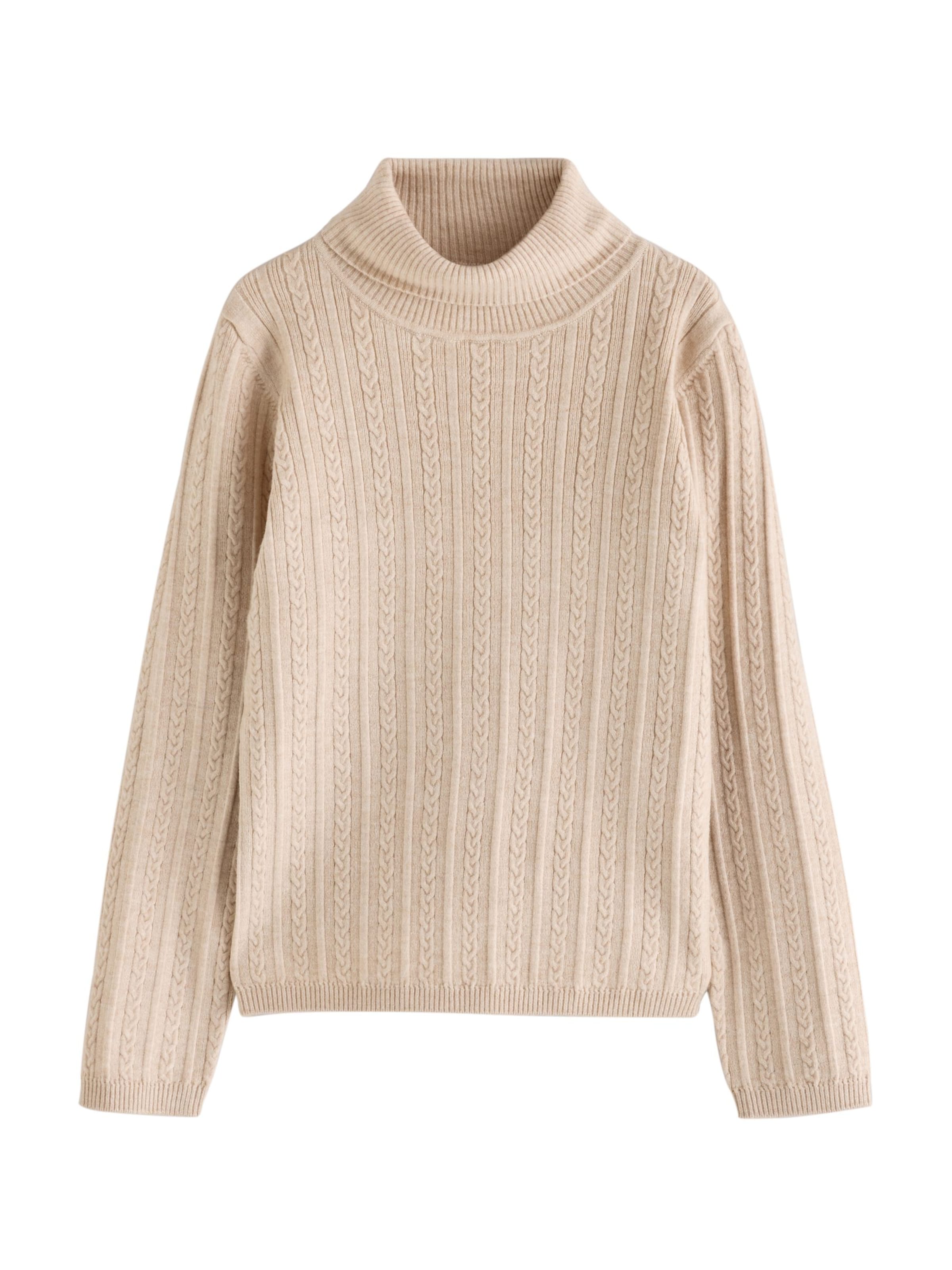 Next Trui in Beige: voorkant