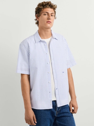 Pepe Jeans Comfort fit Button Up Shirt 'Ronnier' in White