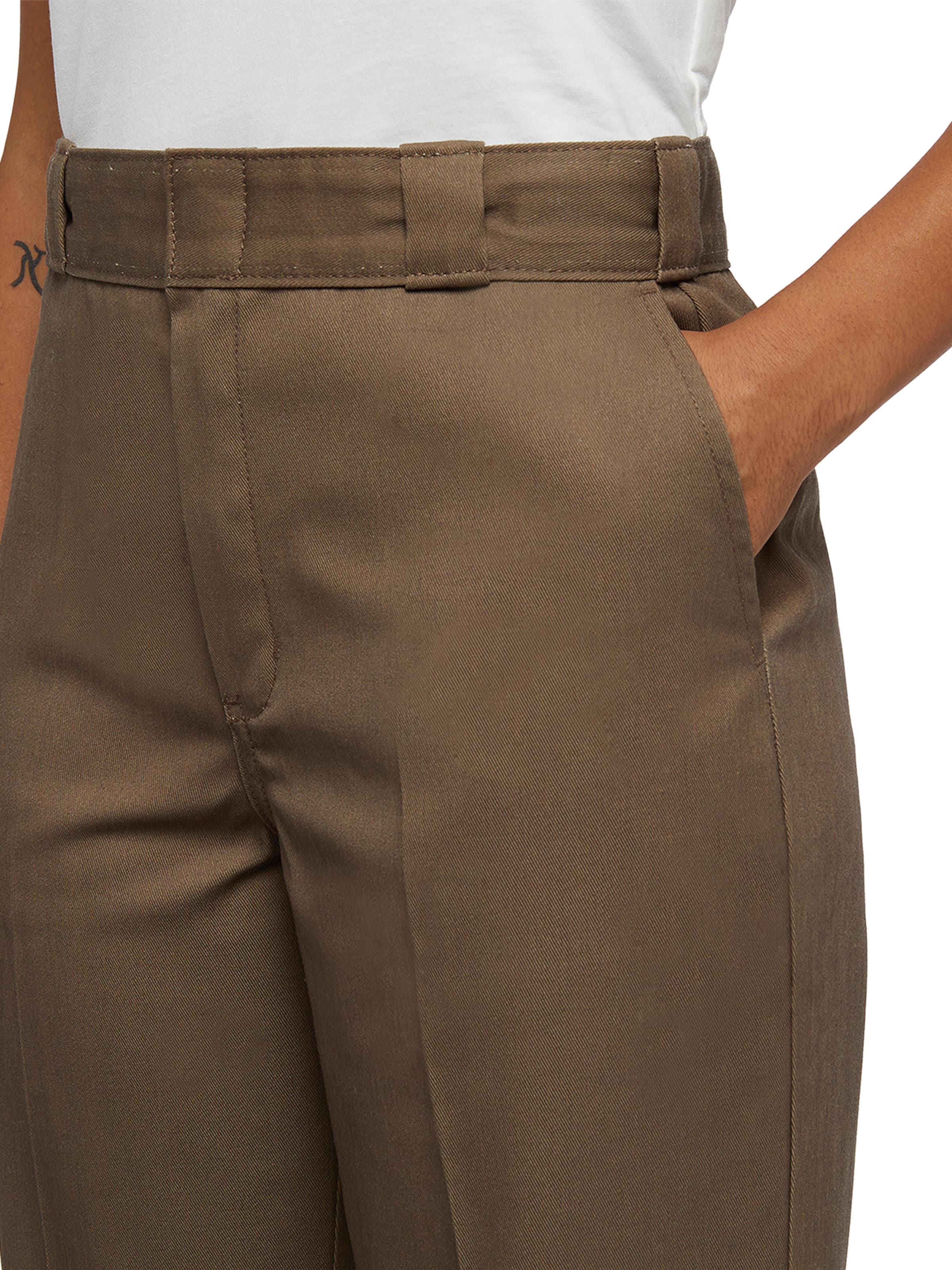 DICKIES Regular Pressveckad byxa '874' i brun