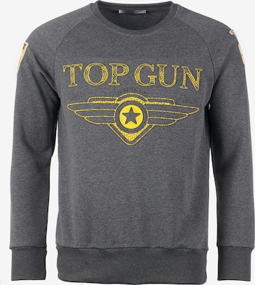 TOP GUN Sweatshirt in Grijs: voorkant