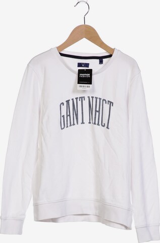 GANT Sweatshirt & Zip-Up Hoodie in L in White: front